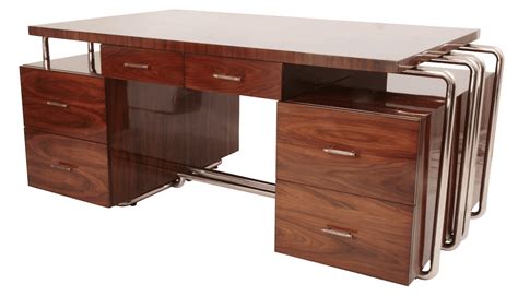 Voorbeeld van een luxe mahoniehouten bureau ontworpen door Jan Frantzen.