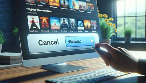 Infographic die de stappen voor het opzeggen van een Videoland-abonnement via verschillende kanalen visualiseert.
