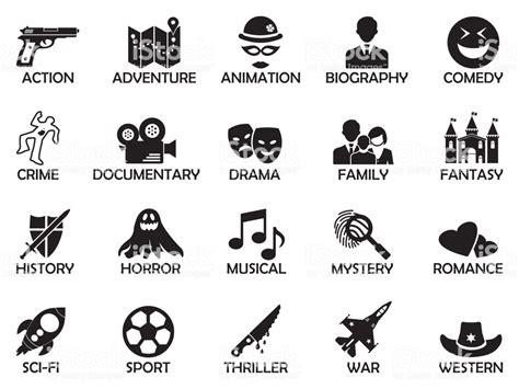 Verschillende filmgenres en 3D-opties in de bioscoop