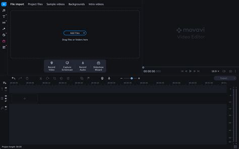 Illustratie van de Movavi Video Editor interface met de Titels en Stickers tabbladen geselecteerd.