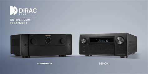 Afbeelding van verschillende Denon en Marantz home-cinema receivers.