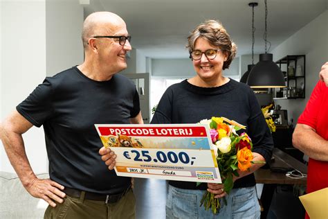 Infografiek die de kansen op het winnen van €25.000 bij de Postcode Loterij Miljoenenjacht actie weergeeft.