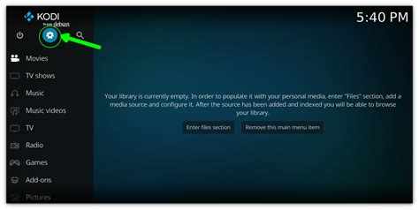 Screenshot van de lijst met beschikbare video add-ons in Kodi.