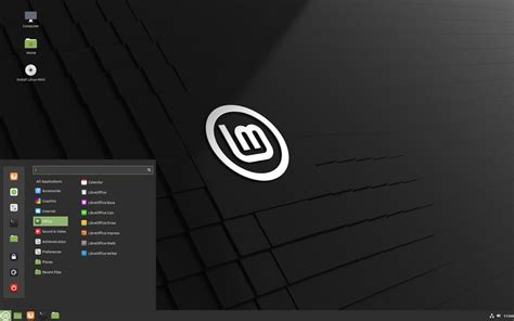 Illustratie van de Cinnamon werkomgeving in Linux Mint