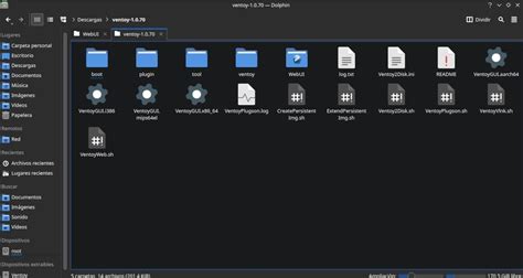 Screenshot van het Ventoy installatievenster