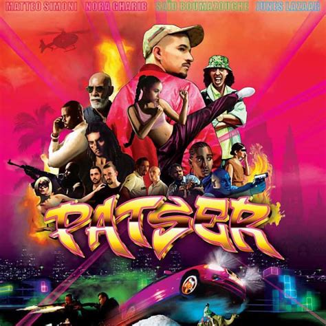 Poster van de film 'Patser' met de hoofdrolspelers