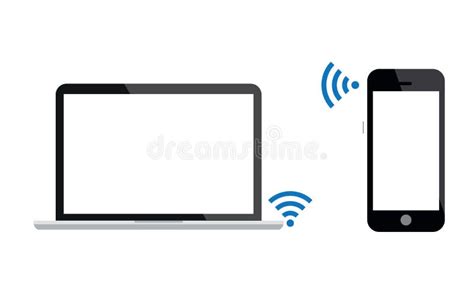 Illustratie van een laptop verbonden met een tv via een HDMI-kabel