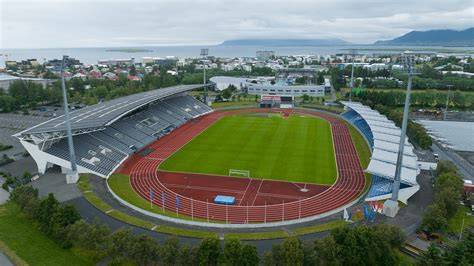 Stadion Laugardalsvöllur in Reykjavik, IJsland