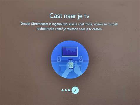 Diagram dat laat zien hoe een Google Chromecast werkt met een tv, smartphone en Wi-Fi.