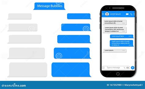 Illustratie van een mobiele telefoon met een SMS-bericht en een dreigende schaduw op de achtergrond