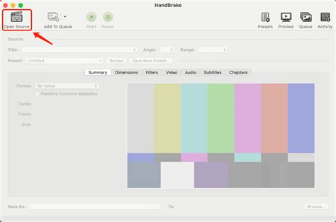 Screenshot van de HandBrake interface met opties voor formaat en kwaliteit