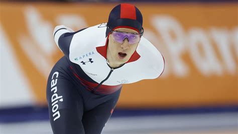 Portret van de jonge Tsjechische schaatser Metodej Jílek