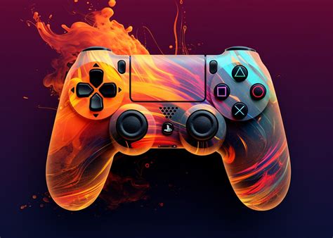 Illustratie van de PlayStation 4 Pro console met controller