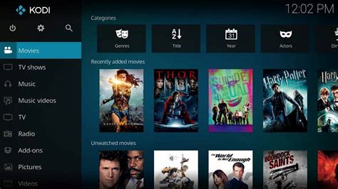 Android TV box met Kodi interface