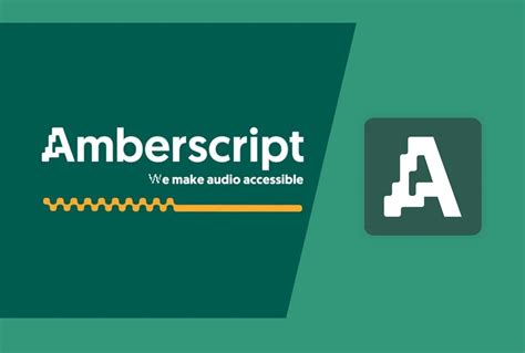 Logo van Amberscript en een screenshot van hun online editor