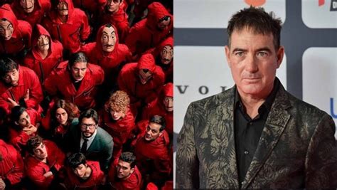 Montage van posters van series van Alex Pina: La Casa de Papel, Sky Rojo, Vis a Vis, The Pier