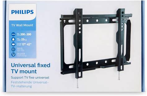 Visualisatie van de installatiestappen voor een tv-muurbeugel