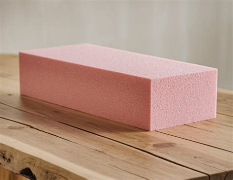 Verschillende soorten schuimrubber op een tafel, klaar om gesneden te worden