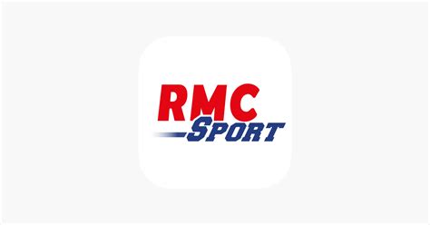 Screenshot van de RMC Sport News app, die de verschillende secties zoals 'Home', 'Scores' en 'Video's' toont.