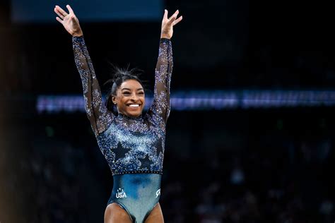 Grafische weergave van de medaille-oogst van Simone Biles door de jaren heen