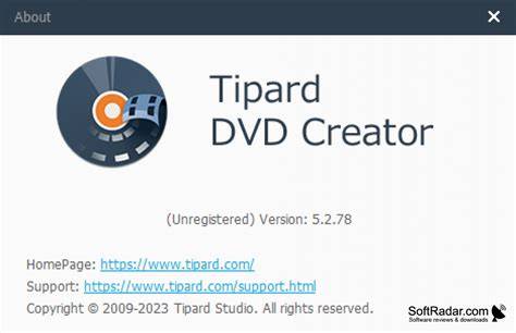 Screenshot van de Tipard DVD Creator interface met opties voor het aanpassen van menu's en het toevoegen van media.