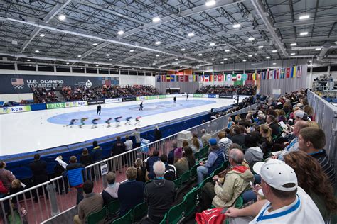 Plattegrond van de Utah Olympic Oval, Salt Lake City