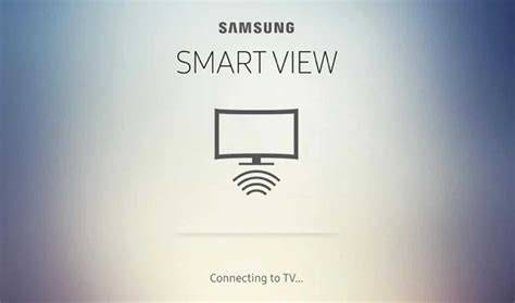 Schermafbeelding van de Smart View app die een Samsung TV detecteert.