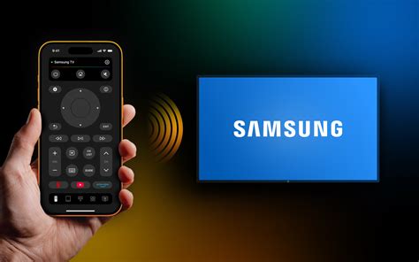 Illustratie van een HDMI-kabel die een smartphone verbindt met een Samsung TV.
