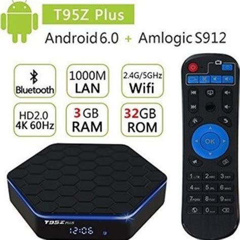 Infographic met de ondersteunde videoformaten en resoluties van de T95z Plus.