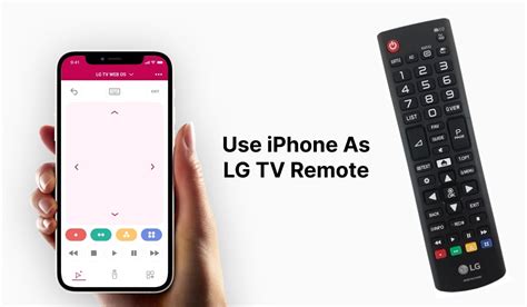 Screenshot van de LG TV Remote App interface op een smartphone