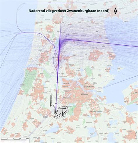Screenshot van de Schiphol app Notifly die vliegverkeer toont