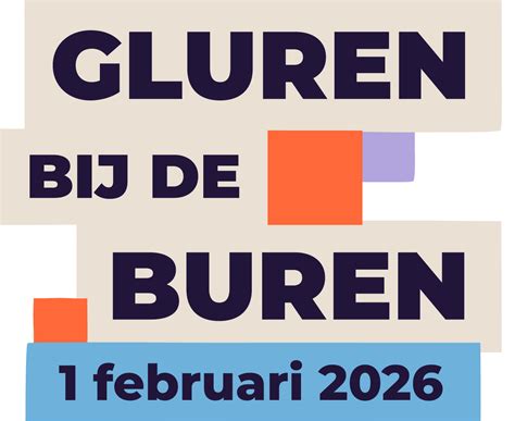 Infographic met het programma en de locaties van Gluren bij de Buren in Stichtse Vecht.