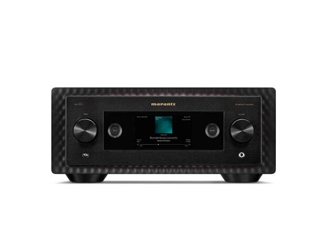 Screenshot van de Marantz Remote App interface op een smartphone.