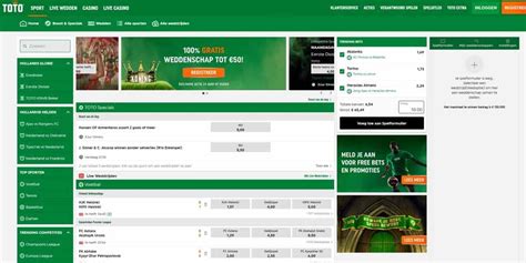 Screenshot van het TOTO sportsbook met de streaming optie voor NBA-wedstrijden.