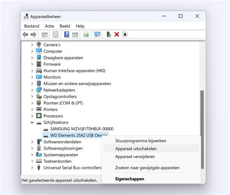 Screenshot van het Apparaatbeheer in Windows, met de sectie Beeldschermadapters uitgevouwen.