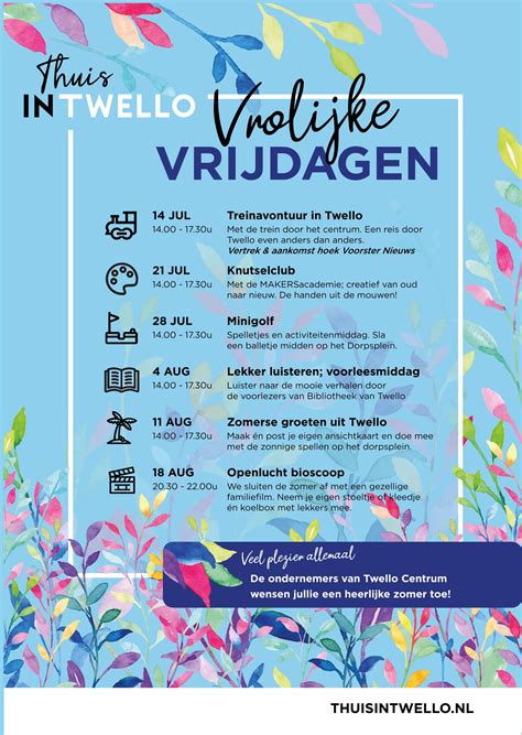 Vrolijke Vrijdagen Twello: kinderen genieten van activiteiten