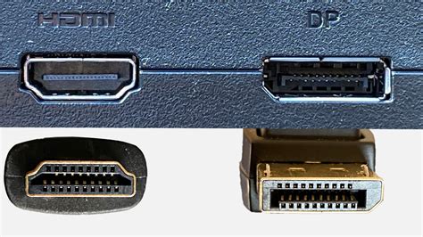 Illustratie die de verschillende poorttypen (HDMI, DisplayPort, DVI, USB-C) op moderne apparaten toont.