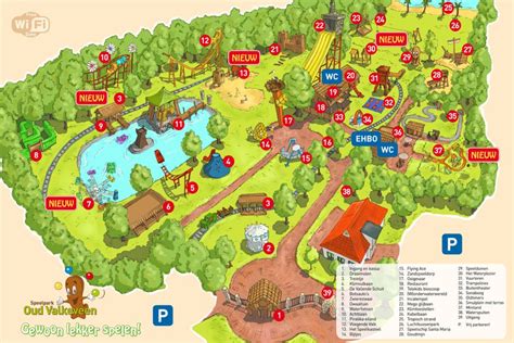Plattegrond van Speelpark Oud Valkeveen