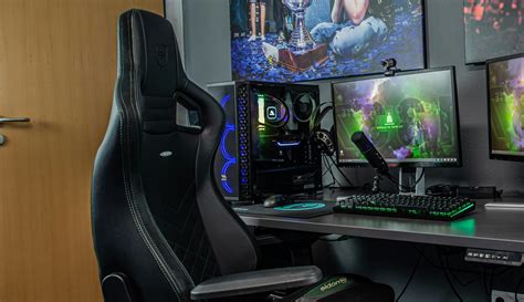 Afbeelding van een gaming setup met een hoge-verversingssnelheid TV