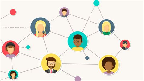 Infographic die de rol van 'connective leaders' illustreert: centraal in een netwerk van informatieverspreiding.